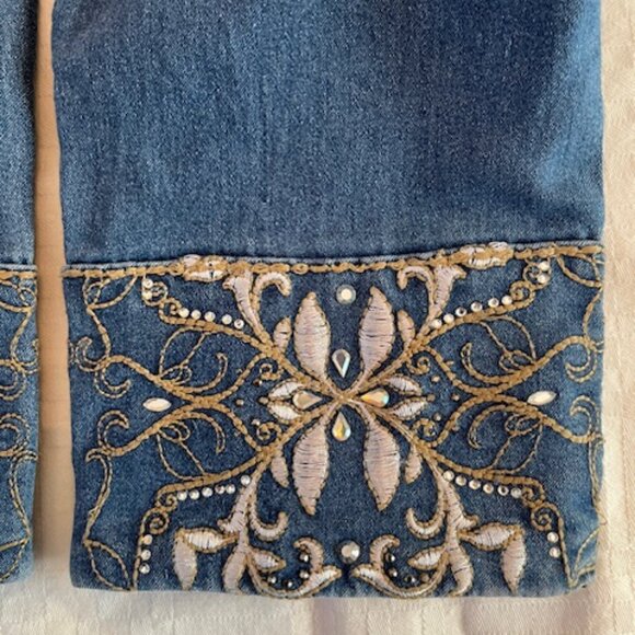 HYDRAULIC | Jeans Embroidery & Crystal accents Size 10 - Picture 15 of 16